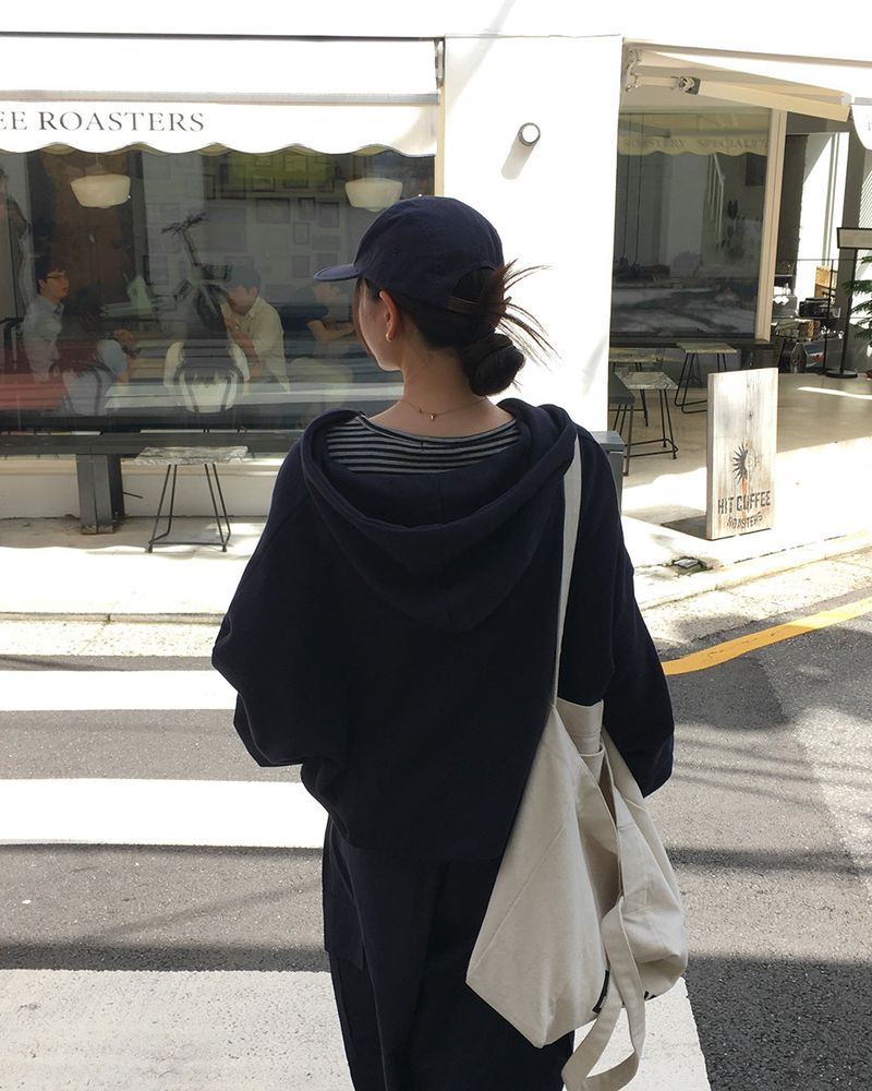 Code Oversized 2-Way Zip-Up Hoodie