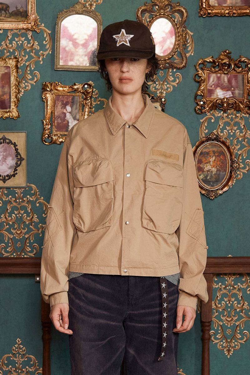 UNALLOYED(アナロイド)の「POCKET ARGYLE SHORT JACKET / BEIGE(Jackets/Outerwear)」