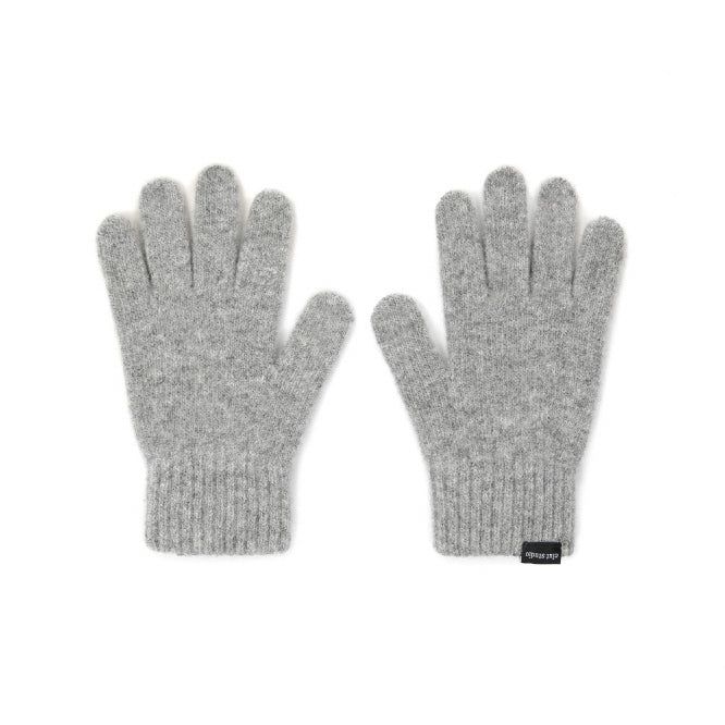 0 5 ghost wool knit gloves - GREY