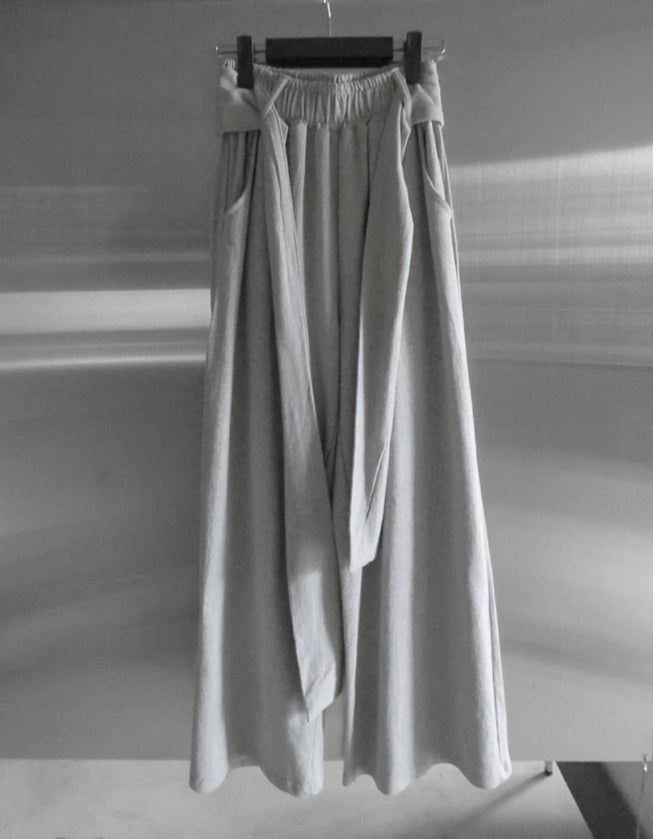Tie Maxi Wide Sweatpants