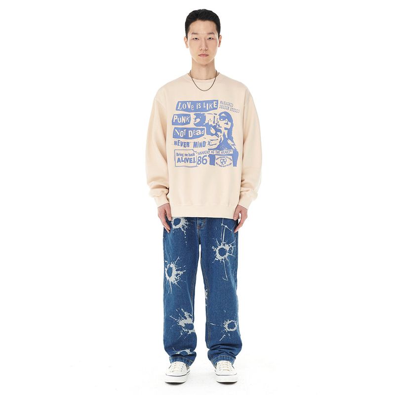 LOVE PUNK PIGMENT SWEATSHIRT