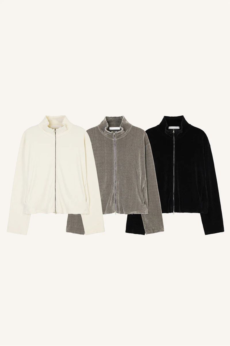 Soft Jersey Two-Way Zip-Up