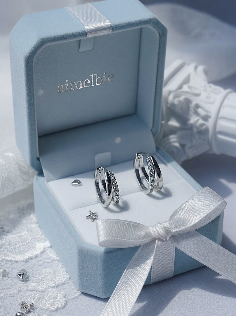 Glint Dual Ring Huggies Piercing
