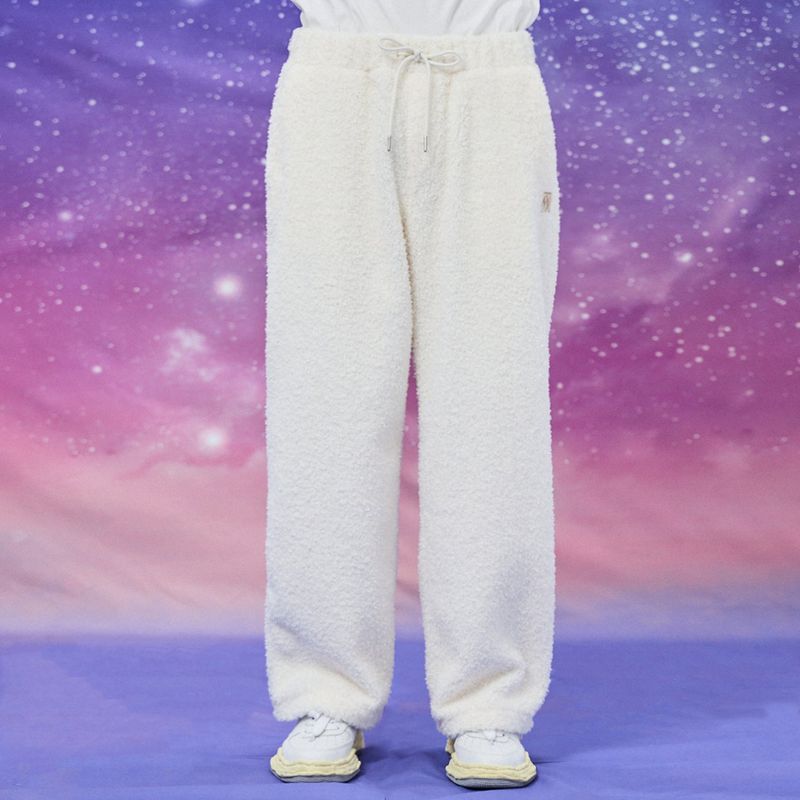 Wide boucle string banding pants