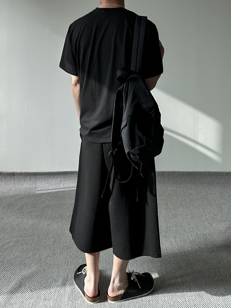 SIO two tuck bermuda sweat pants