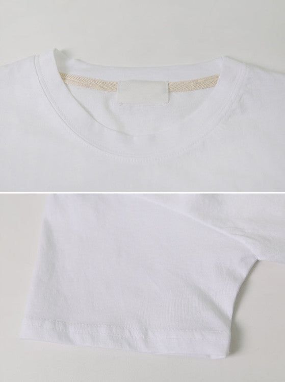 Basic Round Short Sleeve T-shirt (5color)