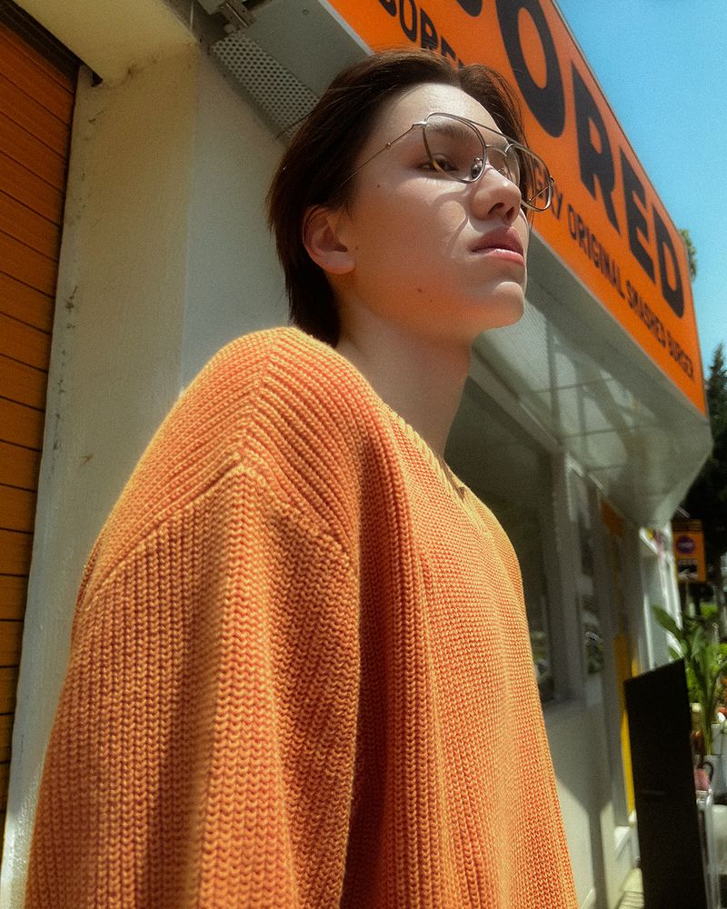 Cheery Garment Washing Knit