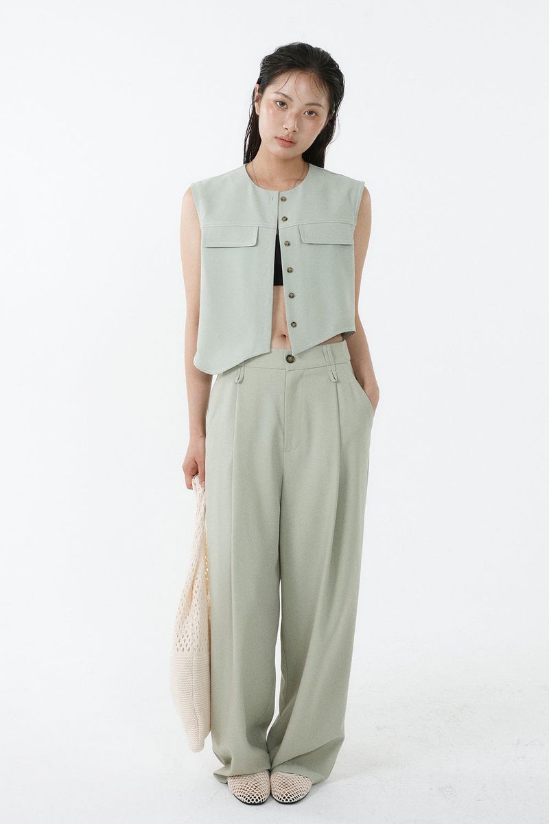 EDGE LOOP PANTS_MINT