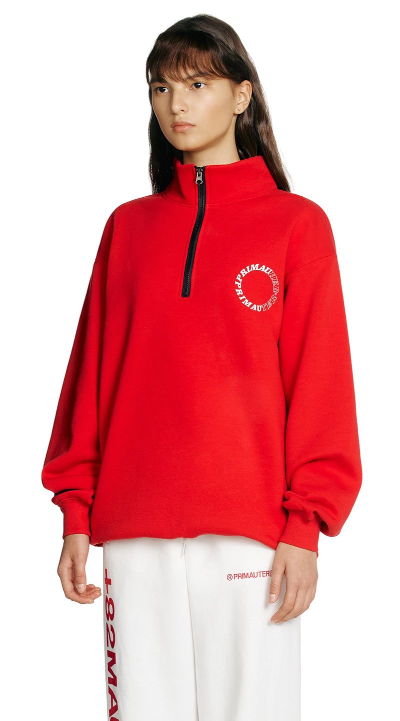Round Hurter Crewneck Half Zip-Up