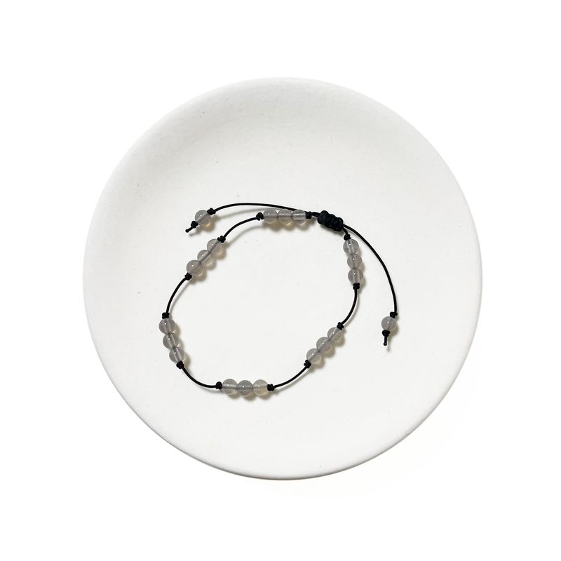 Gray gemstone bracelet