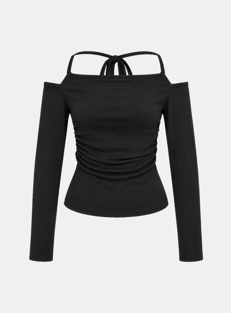 Liena Off-Shoulder Shirring Top