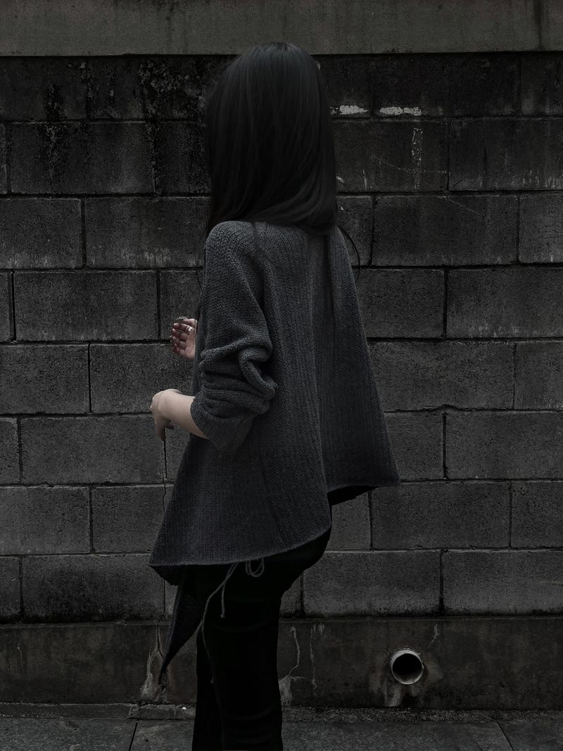 strap frey knit cardigan (2color)