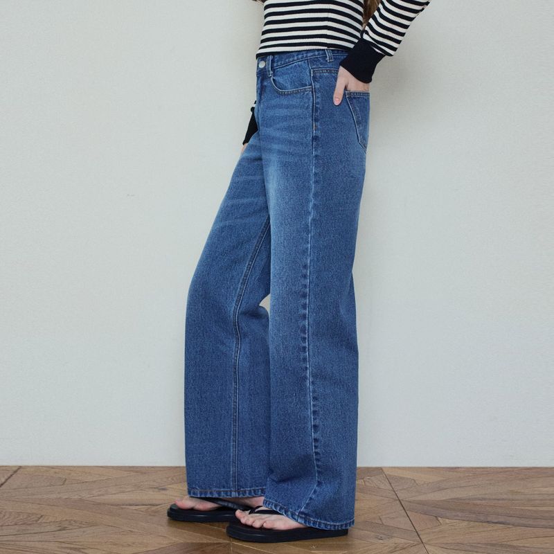 Relaxed Cat Washed Denim Pants_Blue