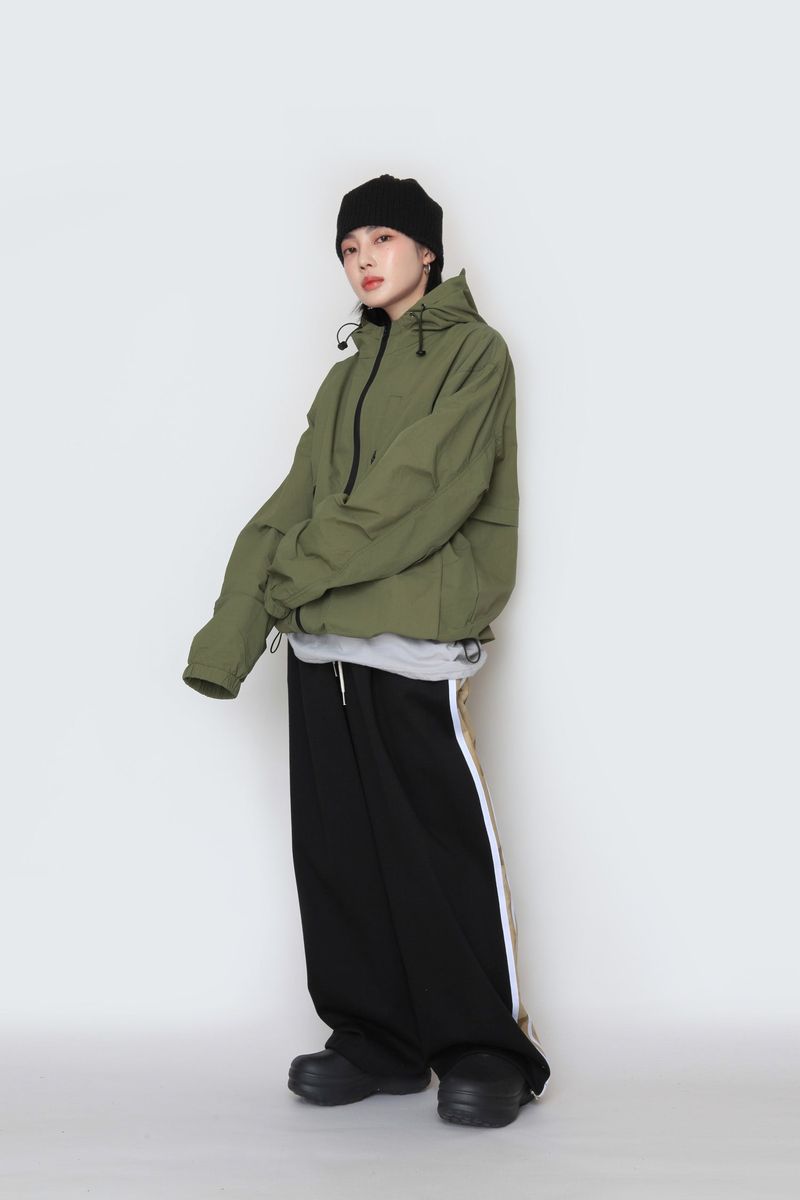 Pocket Hooded Windbreaker