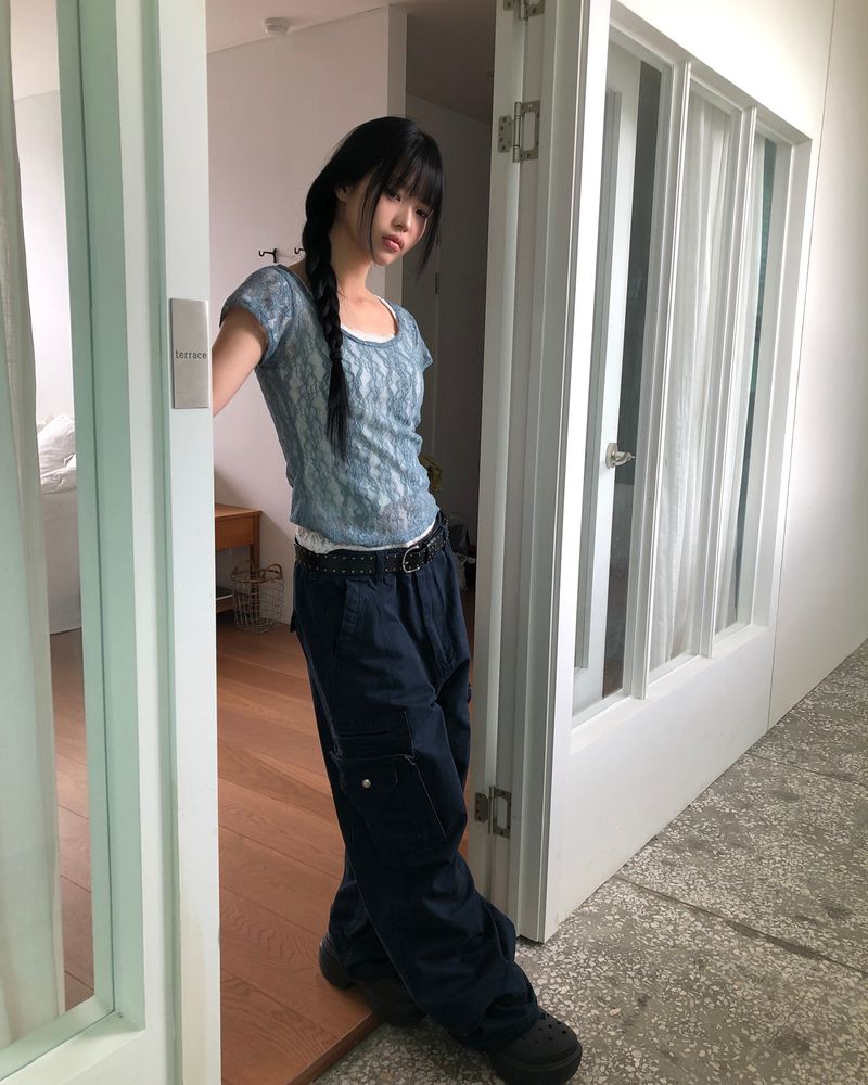 ポロンカーゴワイドパンツ