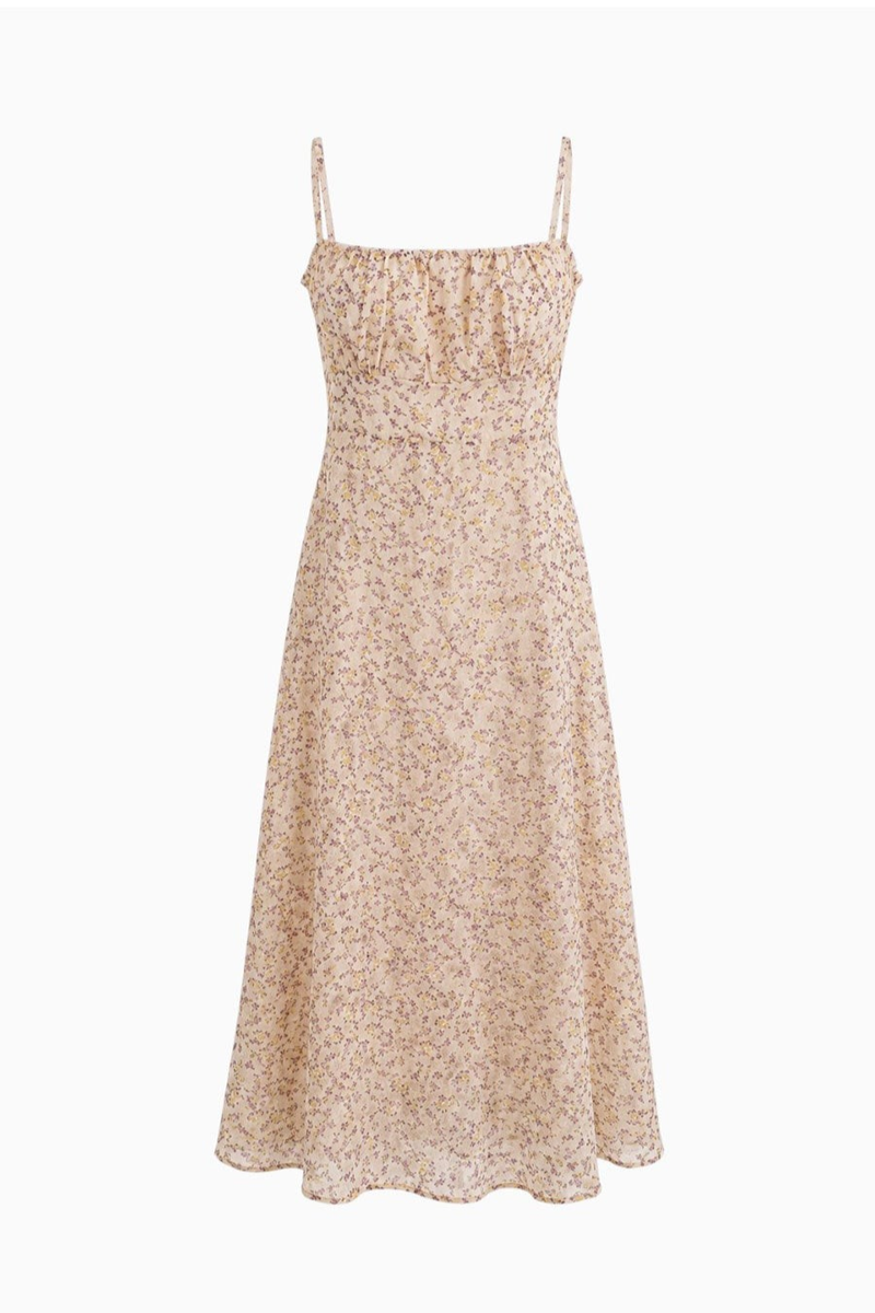 BLOOMING GARDEN CHIFFON DRESS