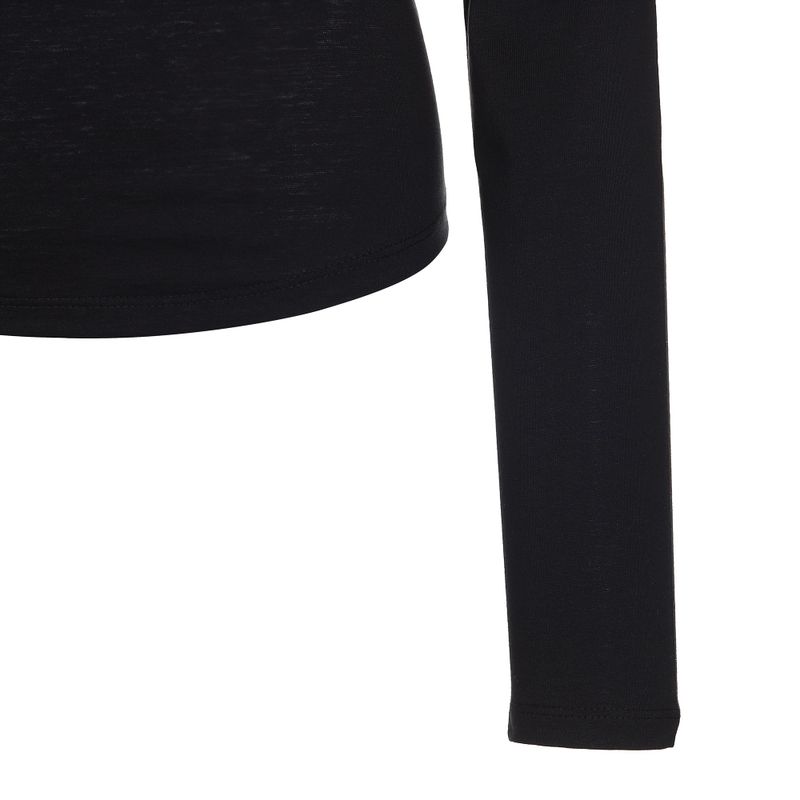 Airy Long Sleeve Tee – Dark Whisper [BLACK]