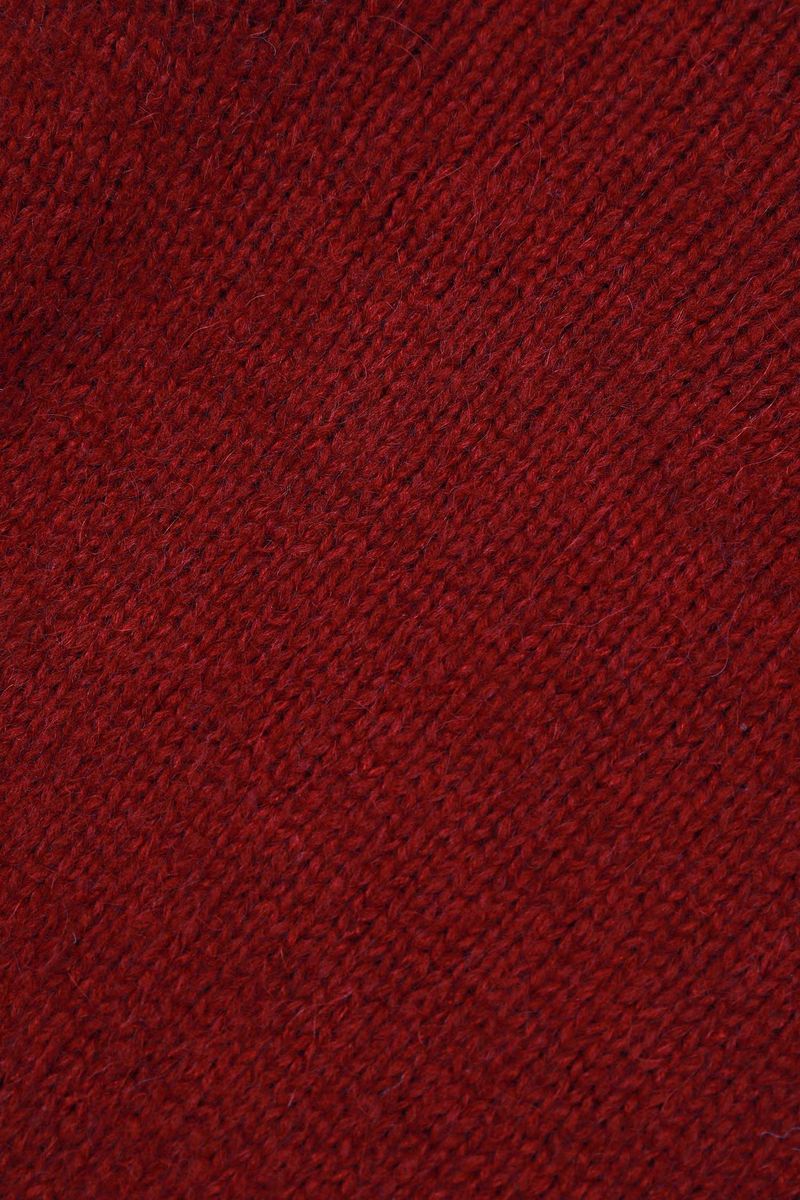 Anna Wool Collar Knit [Redwine]
