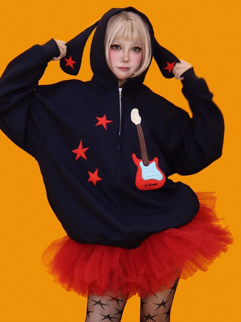 KUO（クーオ）の「get-a guitar hood zip-up (2color)（Tops）」