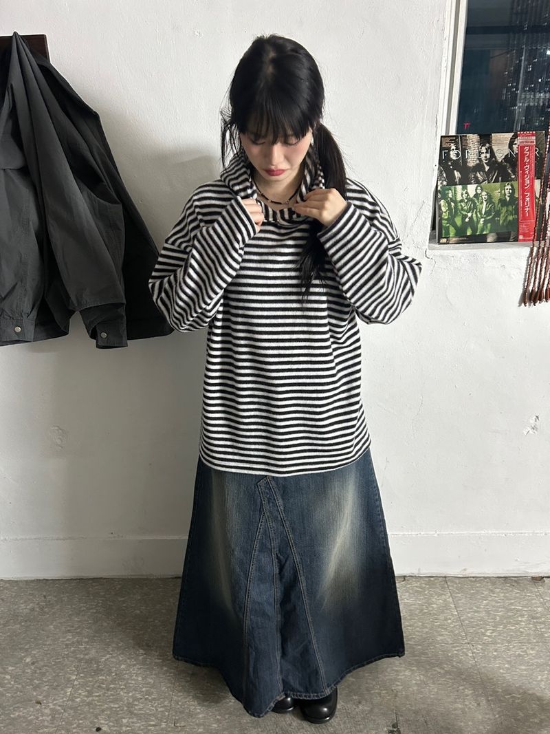 (3colors) cuty prison knit hoodie