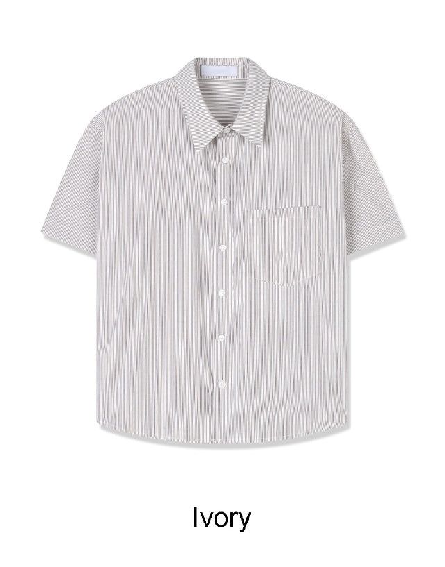 Tay striped crop shirt