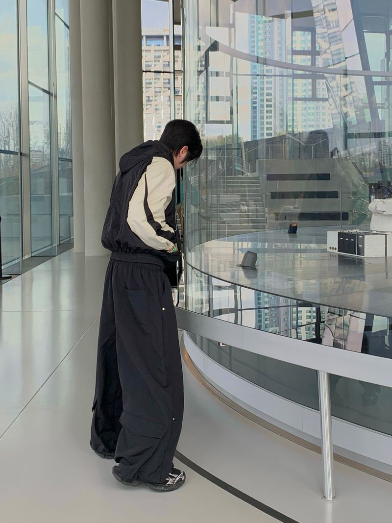 Cynical Curve Nylon Windbreaker 2C