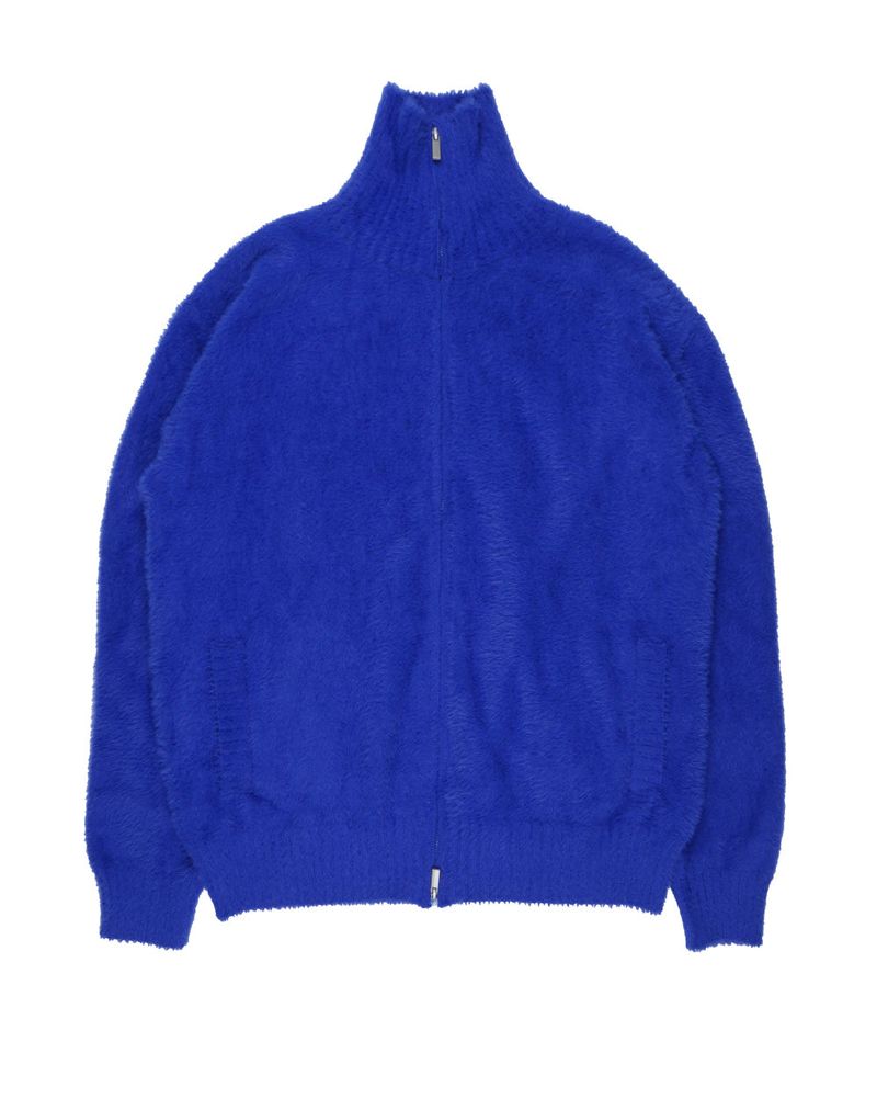  TWO-WAY ANGORA ZIP-UP