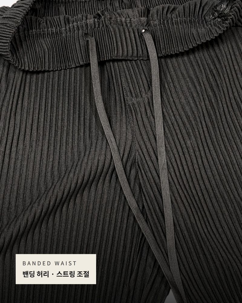 [ VIR Style Original ] INKKI Buttonless Pleated Wide Half Pants 