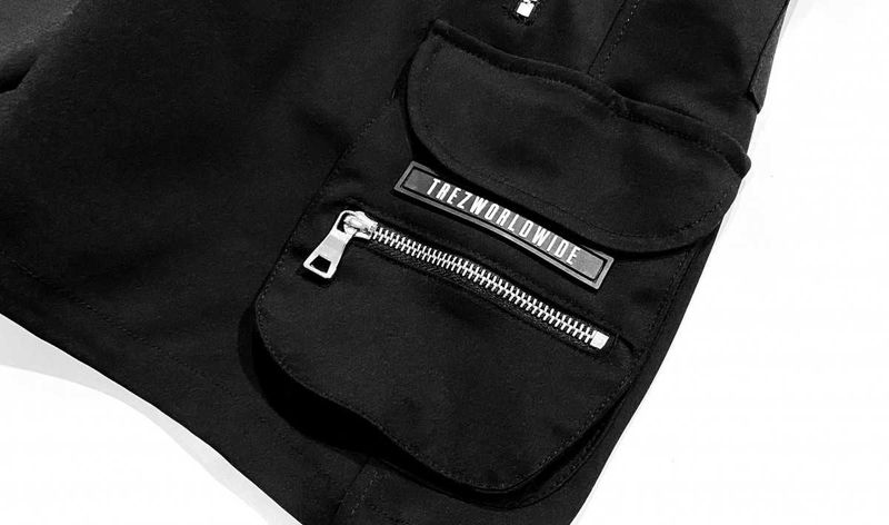 TZ CARGO SHORTS PANTS - BLACK