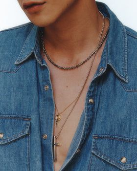 Pearl Toggle Necklace-WHITE