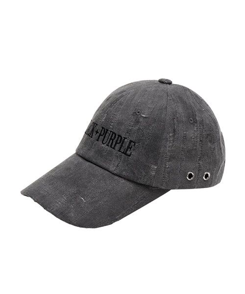 blackpurple（ブラックパープル）の「[Wear IU] Vortex side eyelet cap - charcoal（Hats）」