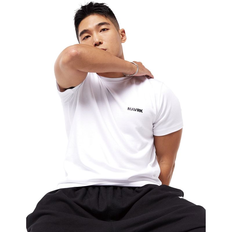 Daily Small Logo Muscle-fit Tshirt White