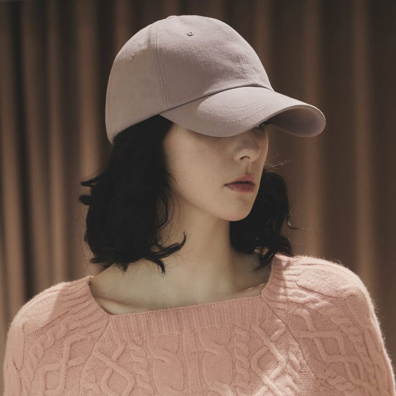VA Black Stud Ball Cap / Indiepink