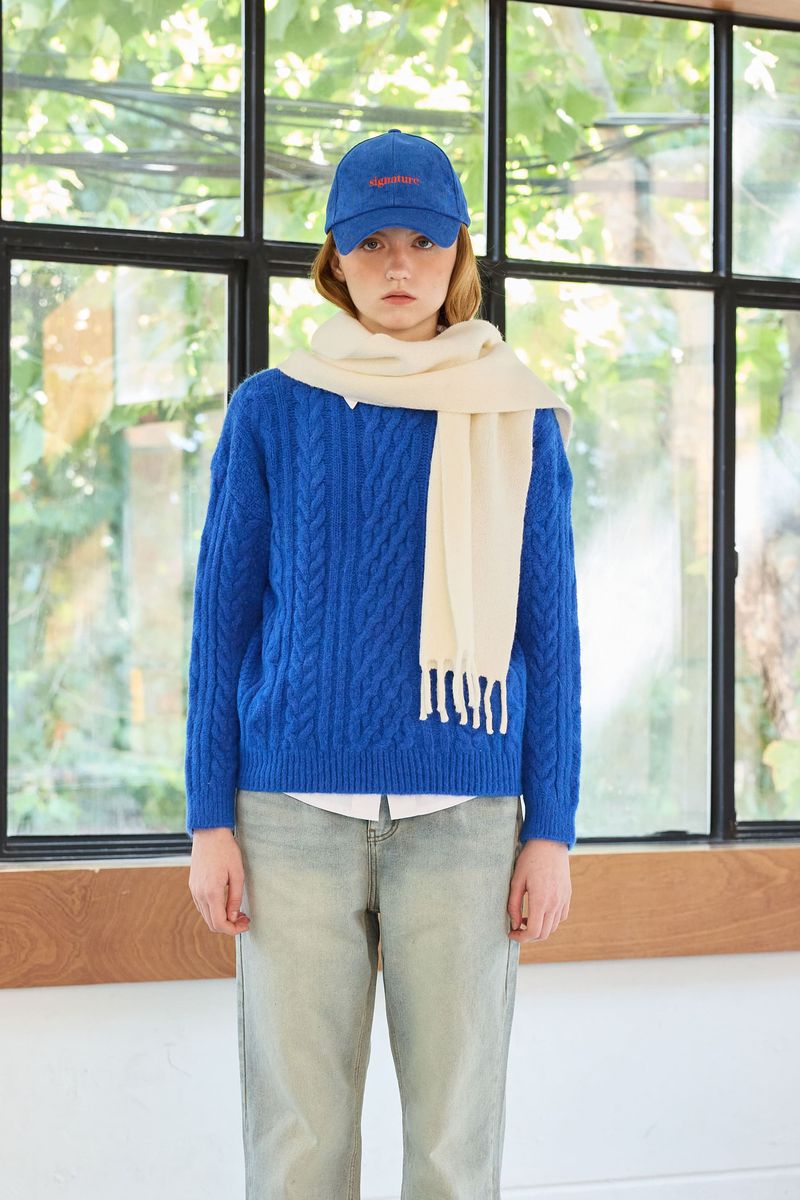 ARIKIM（アリキム）の「JUICY ROUND KNIT / BLUE（Tops）」