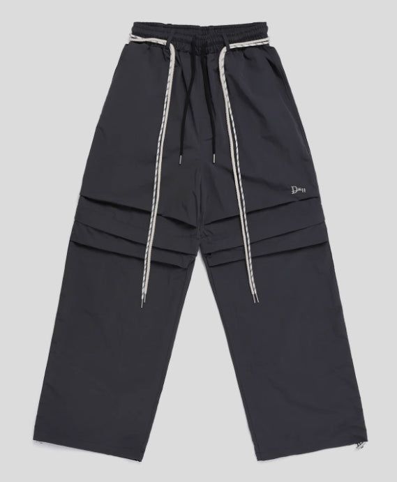 NYLON KNEE ZIPPER PANTS