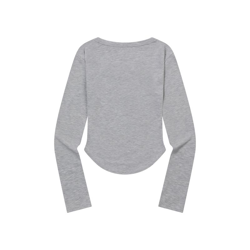 MARIEL SQUARE NECK CROP T (6Color)
