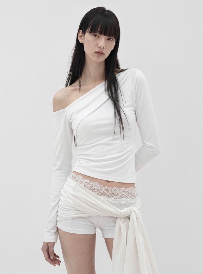 mnem（ムネム）の「26FW★ [mnem] Tilt One Shoulder Tee（Tops）」