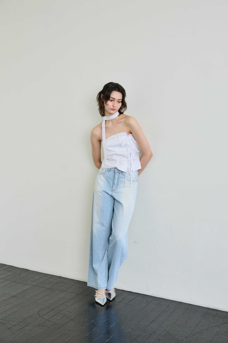 ELFIN SCARF TOP / WHITE