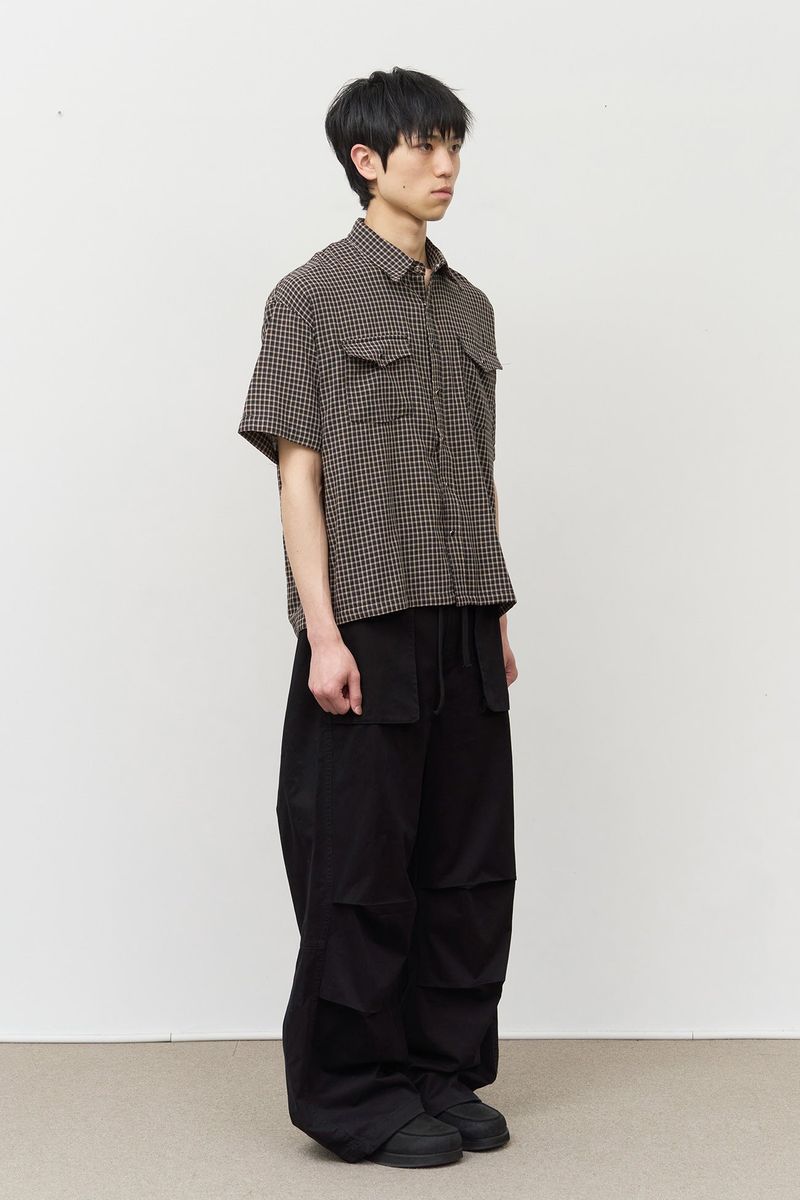 Beam Western Check Cropped Shirt