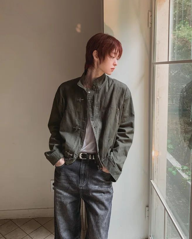 Garron Stand Collar Cotton Field Jacket