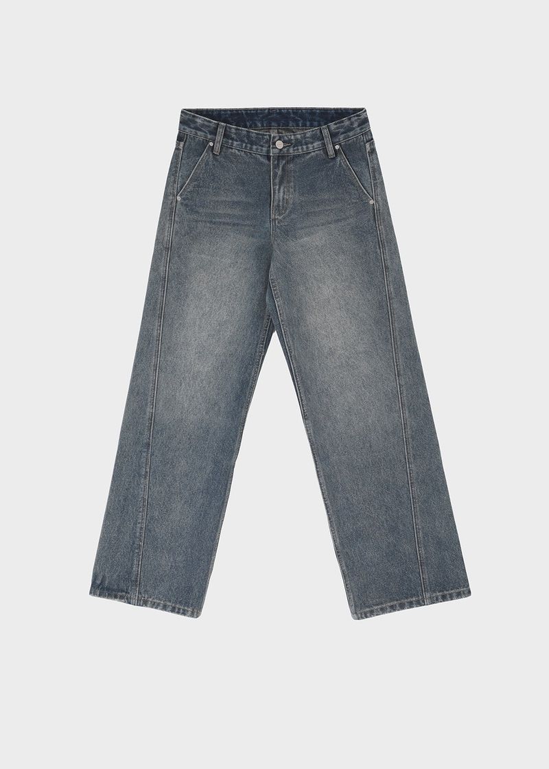 [MADE] Tecon Cutout Wide Denim Pants