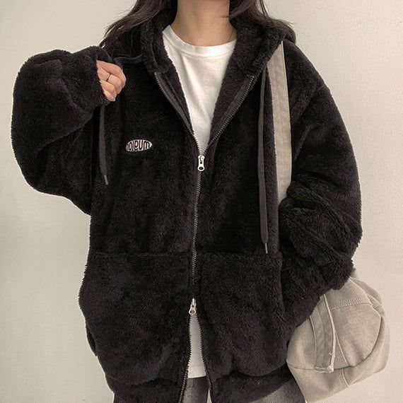 Radon Big Patch to Way Wool Hoodie Zip-Up