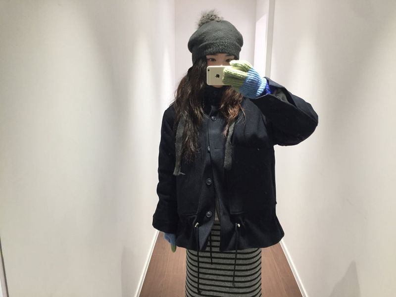 Pom-pom knit beret (3color)
