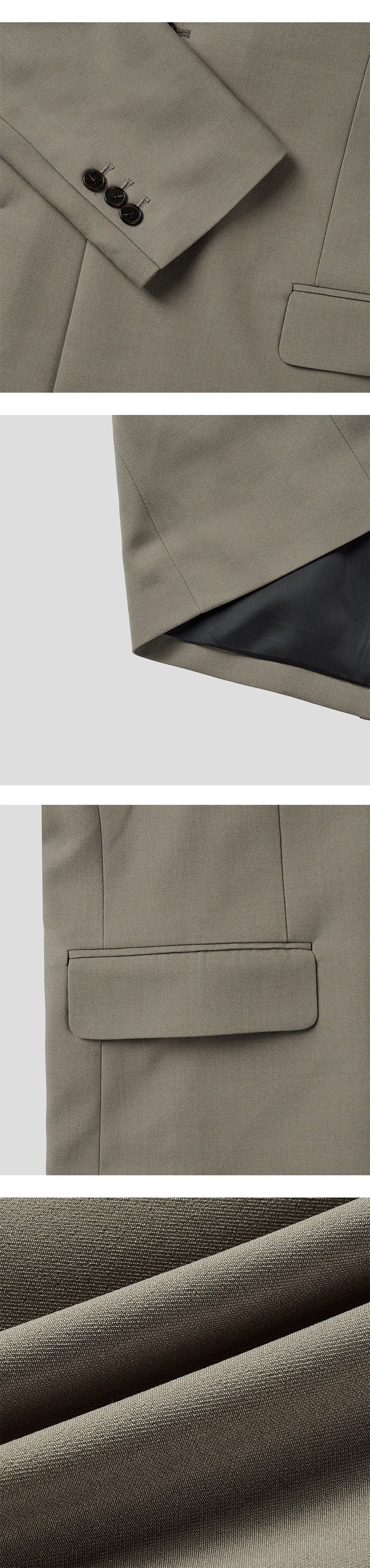 [Unisex] Half double short blazer(2color)