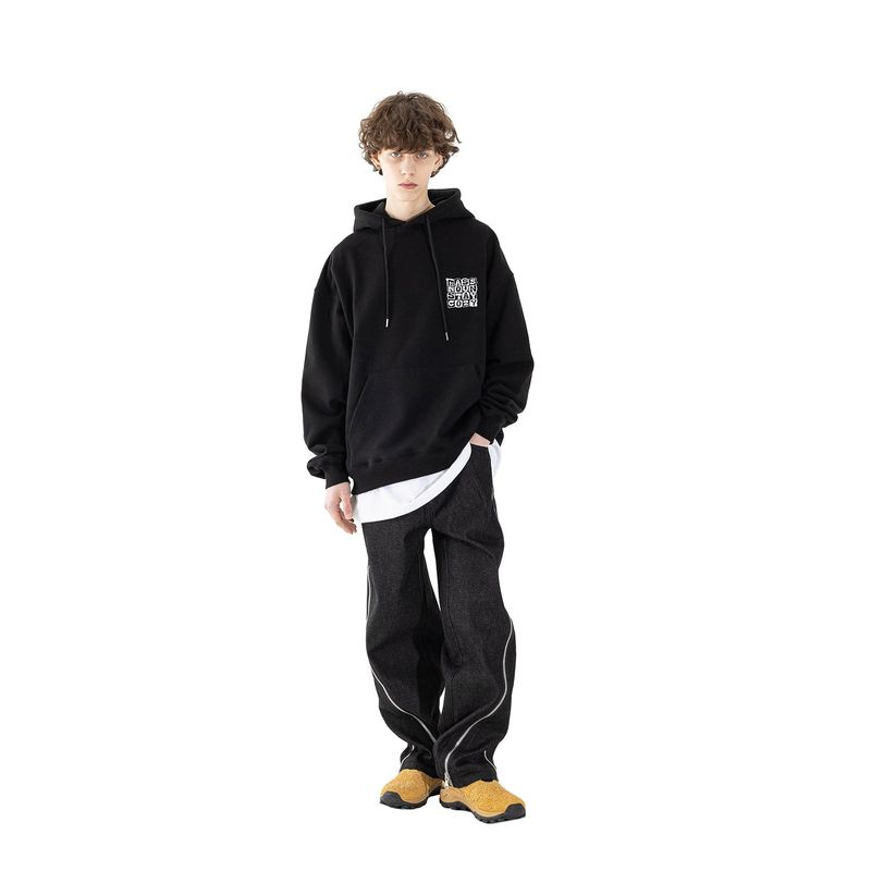 CUSHION LOGO HOODIE MSHHD001-BK