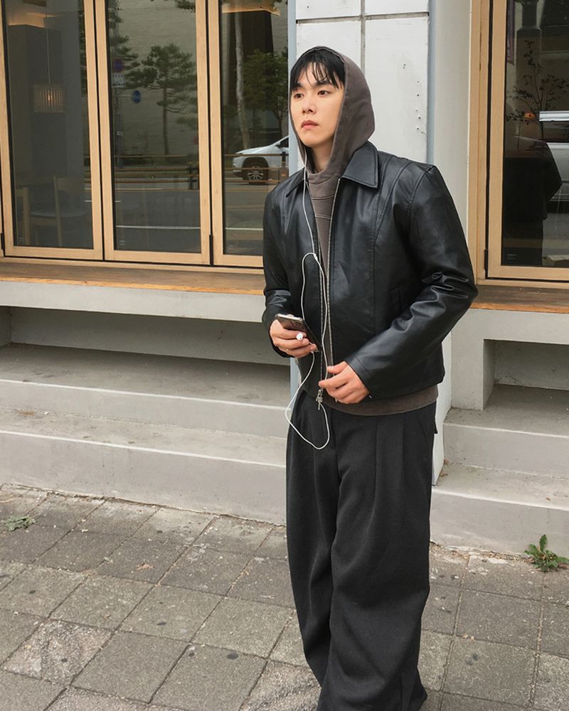No.1871 crop A leather JK