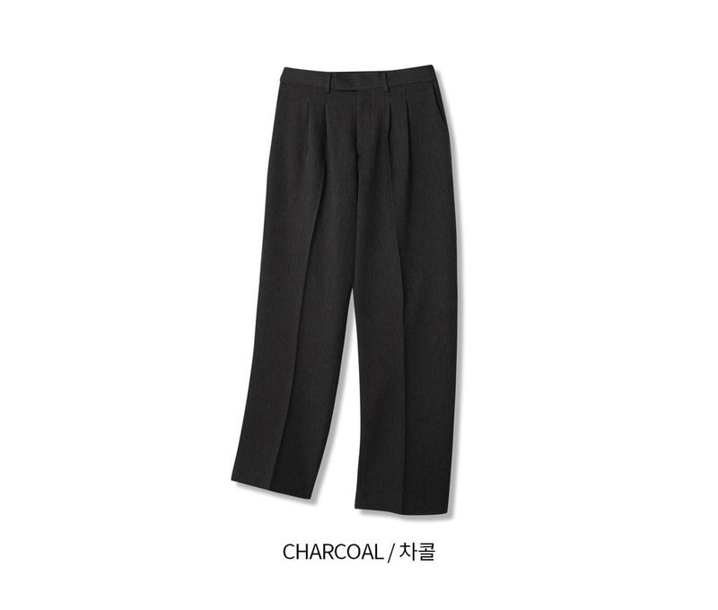 ASCLO Cozy Two Tuck Wide Slacks (4color)