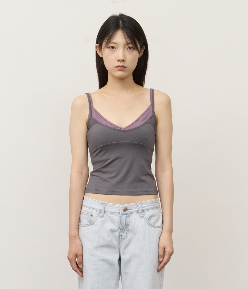 HIFIFNK（ハイファイファンク）の「(W) ポイ レイヤード スリーブレス（トップス）」