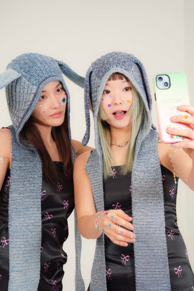 Rabbit Ear Balaclava Muffler(BL)