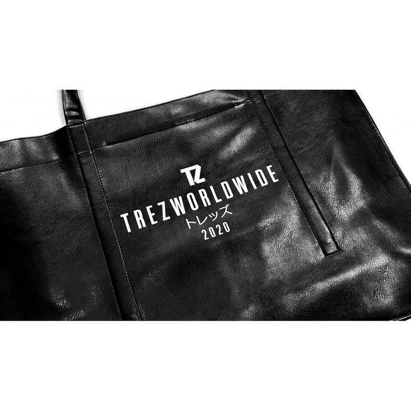 TZ LEATHER OVERSIZED TOTE BAG